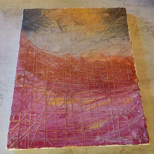 THE EDGE OF THE UNIVERSE - ABSTRACT OIL PAINTING WITH PALETTE KNIFE